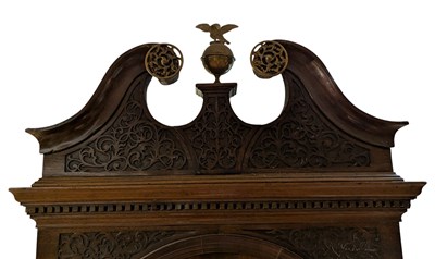 Lot 258 - THOMAS NEVITT OF BRISTOL - 18TH CENTURY MAHOGANY CASED & MOON FACE LONG CASE CLOCK