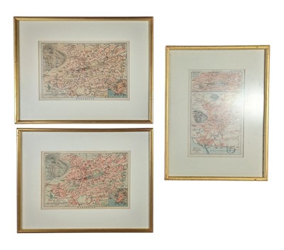Lot 41 - EDINBURGH - SELECTION OF THREE 19TH CENTURY COLOURED ENGRAVED MAPS