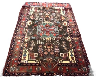 Lot 551 - 20TH CENTURY NORTH WEST IRANIAN NAHAVAND WOOL FLOOR CARPET RUG