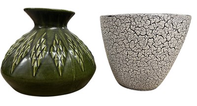 Lot 32 - WEST GERMAN - JASBA - TWO RETRO STUDIO ART POTTERY VASES