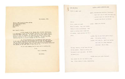 Lot 55 - SID COLIN COLLECTION - SKETCH FOR LAUREL & HARDY