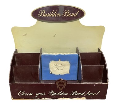 Lot 240 - BASILDON BOND STATIONARY - MID CENTURY SHOP DISPLAY STAND