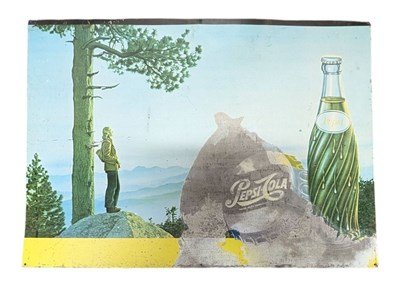 Lot 242 - PEPSI-COLA - LATER 20TH CENTURY ALUMINIUM ADVERTISING SIGN