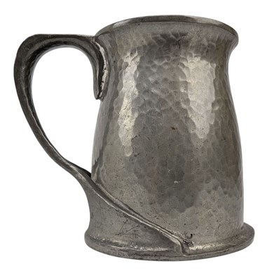 Lot 25 - OLIVER BAKER FOR LIBERTY - TUDRIC PEWTER TANKARD / TROPHY CUP