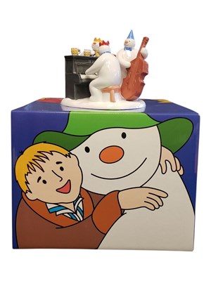 Lot 145 - 2001 COALPORT CHARACTERS - THE SNOWMAN (RAYMOND BRIGGS) - THE BAND PLAYS ON FIGURE