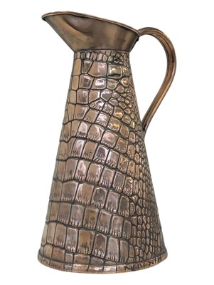Lot 258 - JOSEPH SANKEY & SONS, ENGLAND - EARLY 20TH CENTURY ARTS & CRAFTS COPPER JUG