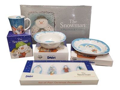 Lot 158 - THE SNOWMAN - 21ST CENTURY PLACEMATS, COASTERS & COALPORT COLLECTABLE PIECES