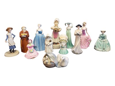 Lot 160 - COLLECTION OF LATE 20TH CENTURY MINIATURE PORCELAIN FIGURES