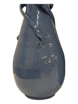 Lot 125 - C H BRANNAN BARUM, NORTH DEVON - PAIR OF EARLY 20TH CENTURY DRIP GLAZED VASES