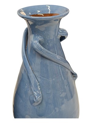 Lot 125 - C H BRANNAN BARUM, NORTH DEVON - PAIR OF EARLY 20TH CENTURY DRIP GLAZED VASES