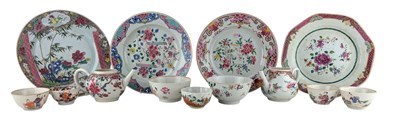 Lot 139 - COLLECTION OF 18TH CENTURY CHINESE FAMILLE ROSE PORCELAIN PIECES