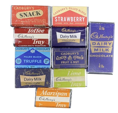 Lot 20 - CADBURY'S CHOCOLATE - 10 REPRODUCTION DUMMY BARS