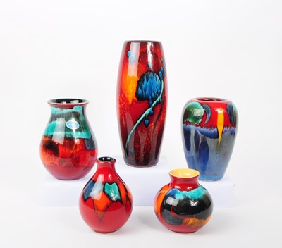 Lot 47 - POOLE POTTERY - COLLECTION OF STUDIO ART POTTERY VASES