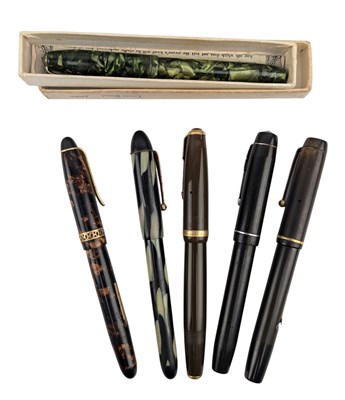 Lot 151 - COLLECTION OF 14CT GOLD NIB FOUNTAIN PENS