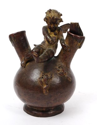 Lot 203 - CHARLES GEORGE FERVILLE-SUAN - LATE 19TH CENTURY BRONZE BUD VASE