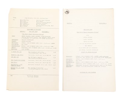 Lot 208 - THE GOON SHOW – BBC COMEDY SHOW 1951-1960 - ORIGINAL RECORDING SCRIPT