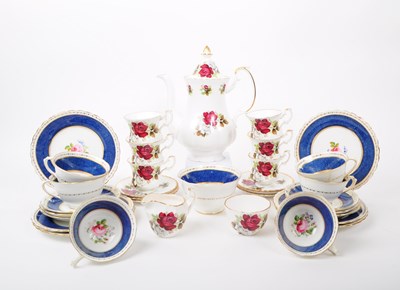 Lot 59 - NEW CHELSEA - MID CENTURY BONE CHINA PART TEA SERVICE