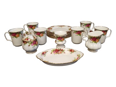 Lot 168 - ROYAL ALBERT - OLD COUNTRY ROSES - 20TH CENTURY PART COFFEE SERVICE
