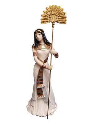 Lot 169 - ROYAL WORCESTER - THE COURT OF TUTANKHAMUN LIMITED EDITION FIGURE GROUP