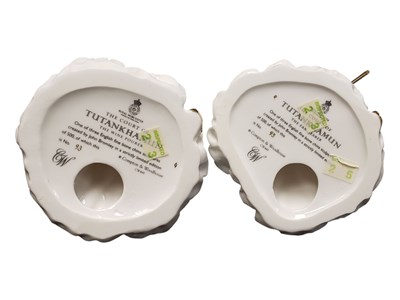 Lot 169 - ROYAL WORCESTER - THE COURT OF TUTANKHAMUN LIMITED EDITION FIGURE GROUP