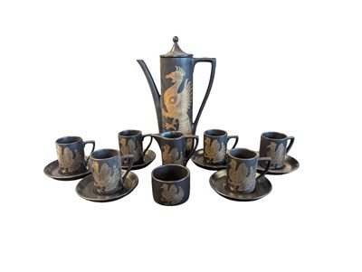 Lot 182 - PORTMEIRION - MID CENTURY PHEONIX PATTERN COFFEE SERVICE