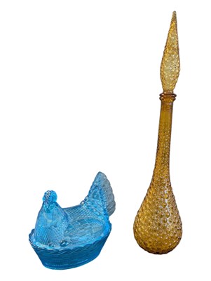 Lot 180 - TWO MID CENTURY EUROPEAN STUDIO ART GLASS ITEMS