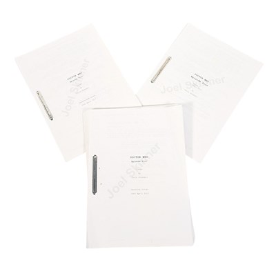 Lot 334 - DOCTOR WHO - THE POWER OF THREE (2012)- 3X ORIGINAL PRODUCTION AND DRAFT SCRIPTS