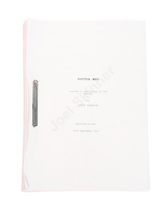 Lot 363 - DOCTOR WHO - JOURNEY TO THE CENTRE OF THE TARDIS (2013) - ORIGINAL PRODUCTION SCRIPT