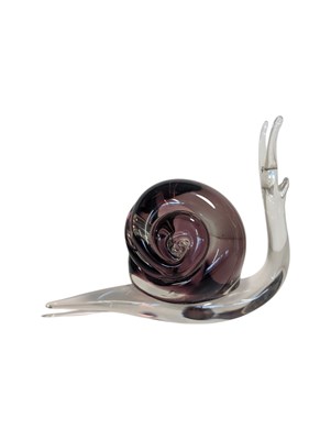 Lot 196 - MURANO - MID CENTURY RETRO STUDIO GLASS SNAIL PAPERWEIGHT
