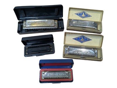 Lot 414 - COLLECTION OF 20TH CENTURY VINTAGE GERMAN HOHNER HARMONICAS