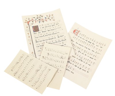 Lot 376 - WOLF HALL (2024) - PRODUCTION MADE SHEET MUSIC MANUSCRIPTS