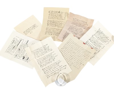 Lot 378 - WOLF HALL (2024) - COLLECTION OF PRODUCTION PROP TOM TRUTH POEMS