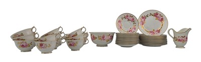 Lot 16 - GEORGE JONES CRESCENT CHINA TEA SERVICE