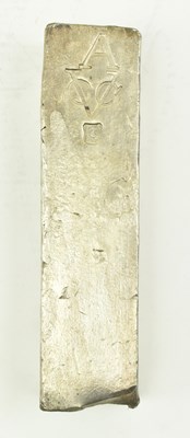 Lot 10 - DUTCH (V.O.C.) SILVER INGOT BAR SALVAGE ROOSWIJK CARGO CIRCA 1739