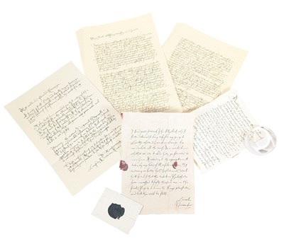 Lot 385 - WOLF HALL (2024) - REBEL ARMY PRODUCTION PROP LETTER AND OTHER