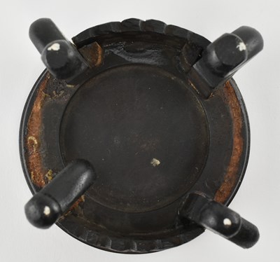 Lot 163 - EARLY 20TH CENTURY CHINESE CLOISONNE JAR WITH WOODEN COVER