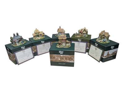 Lot 370 - LILLIPUT LANE - SIX LATE 20TH CENTURY / 21ST COTTAGE FIGURES