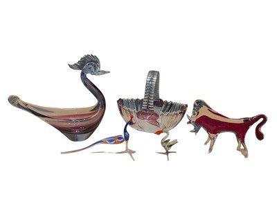 Lot 434 - A COLLECTION OF MID CENTURY STUDIO GLASS INCLUDING MURANO