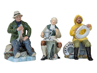 Lot 415 - ROYAL DOULTON - THREE VINTAGE 20TH CENTURY PORCELAIN FIGURINES