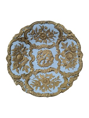 Lot 429 - 20TH CENTURY MEISSEN GILDED ROCOCO PLATE