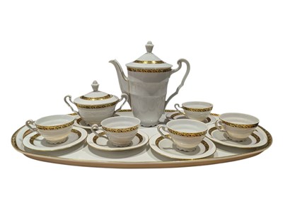 Lot 428 - VINTAGE 20TH CENTURY CZECHO-SLOVAKIA CHINA COFFEE SERVICE