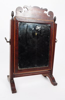 Lot 253 - EDWARDIAN MINIATURE DRESSING TABLE MIRROR