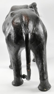 Lot 142 - 20TH CENTURY LEATHER MODEL OF A PANTHER / BIG CAT