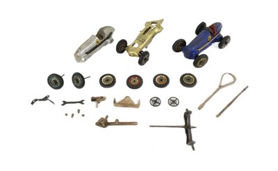 Lot 374 - SCHUCO - VINTAGE TINPLATE CLOCKWORK CAR & SPARES