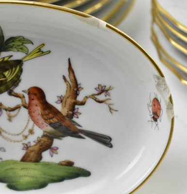 Lot 100 - HEREND HUNGARY - ROTHSCHILD BIRD - FINE BONE CHINA PART DINNER SERVICE