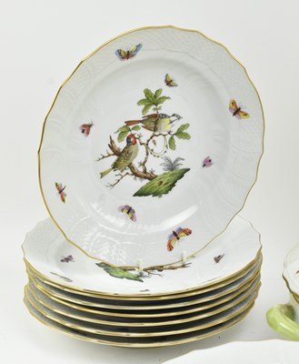 Lot 100 - HEREND HUNGARY - ROTHSCHILD BIRD - FINE BONE CHINA PART DINNER SERVICE