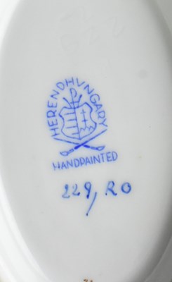 Lot 100 - HEREND HUNGARY - ROTHSCHILD BIRD - FINE BONE CHINA PART DINNER SERVICE