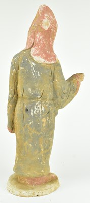 Lot 61 - TANG DYNASTY TERRACOTTA FIGURINE OF HUREN 唐 胡人陶佣