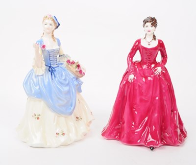 Lot 64 - COALPORT - TWO LIMITED EDITION PORCELAIN LADY FIGURINES