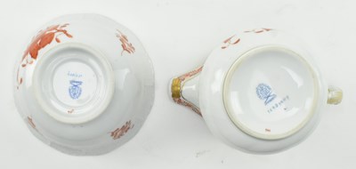Lot 150 - HEREND, HUNGARY - ORANGE APPONYI CHINESE BOUQUET DINNERWARE